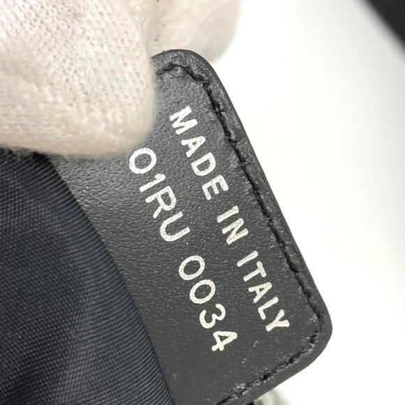 CHRISTIAN DIOR Trotter Saddle bag Crossbody Shoulder Bag Canvas Gray x Black - Picture 10 of 13